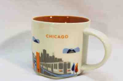 Starbucks Chicago Illinois "You Are Here" Coffee Mug 14 oz  2015  YAH  - Sold on eBay Jan, 20th 2019 for $11.99