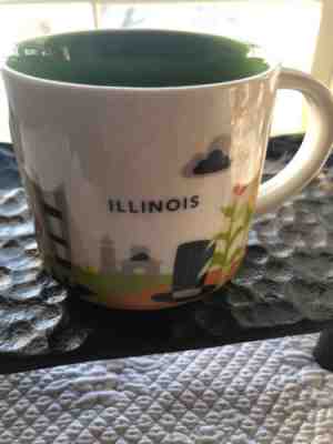 Starbucks Illinois You Are Here Collectors Coffee Mug Cup YAH Collection 2015 - Sold on eBay Jan, 19th 2019 for $6.00
