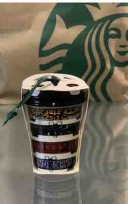 Starbucks Chicago Illinois Cup to Go Christmas Ornament Limited Edition New 2017 - Sold on eBay Jan, 18th 2019 for $11.99
