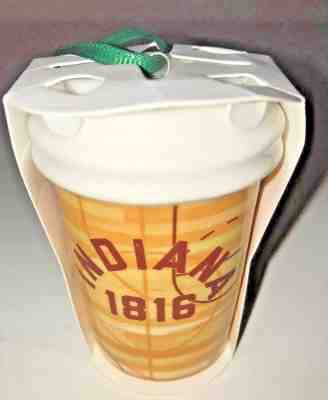 Starbucks 2017 Holiday Ornament (NEW) Indiana Local Basketball Court 1816 - Sold on eBay Jan, 20th 2019 for $9.00