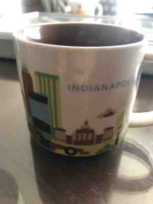 Starbucks You Are Here Indianapolis Indiana Coffee Mug 2013 14oz Ceramic Cup - Sold on eBay Jan, 19th 2019 for $12.50