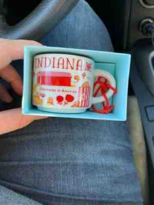 INDIANA Been There Starbucks 2oz ORNAMENT - Sold on eBay Jan, 17th 2019 for $17.25