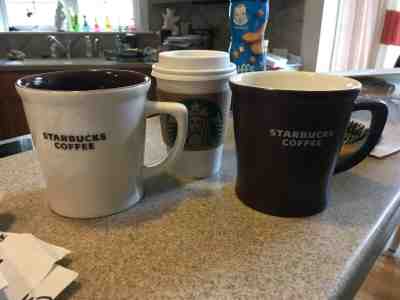 2 Starbucks Big coffee mugs 16 oz. 2008 2009 Great condition Free shipping - Sold on eBay Feb, 15th 2019 for $25.00