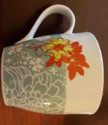 Set of Two Starbucks Hand Painted Mugs 2009 Flowers - Sold on eBay Feb, 14th 2019 for $8.00