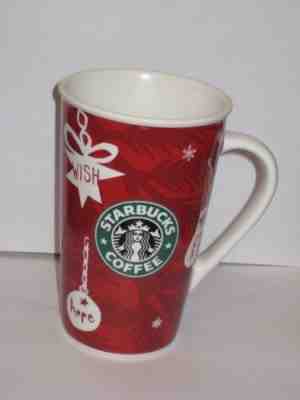 Starbucks Coffee Cup Holiday 2009 Christmas Wish Hope Tall Mug Tea Cocoa  - Sold on eBay Jan, 30th 2019 for $1.99