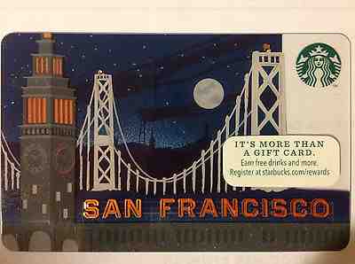 STARBUCKS USA 2014  SAN FRANCISCO SF BAY BRIDGE Gift Card - Sold on eBay Feb, 15th 2019 for $2.99
