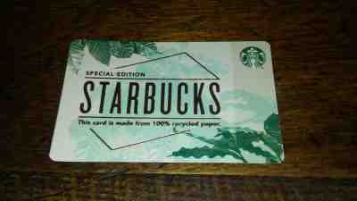  Starbucks 2018 Recycled Paper Gift Card + Bonus - Sold on eBay Feb, 15th 2019 for $1.22
