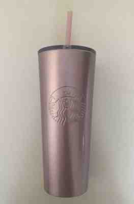 NEW 2019 STARBUCKS COLD CUP SPARKLING PINK STAINLESS STEEL TUMBLER 24 fl oz - Sold on eBay Feb, 15th 2019 for $34.95