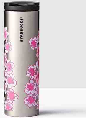 NEW Starbucks 2017 CHERRY BLOSSOMS PINK Stainless Steel Tumbler 16 oz - Sold on eBay Feb, 15th 2019 for $59.99