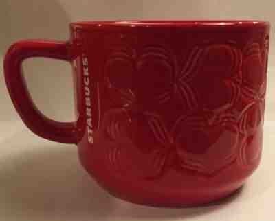 Starbucks Valentine’s Limited Edition Embossed ??Hearts Ceramic Mug 12oz NEW! - Sold on eBay Feb, 14th 2019 for $19.50