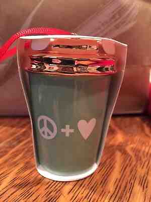 Starbucks Peace and Love Limited Edition Ornament - Sold on eBay Feb, 14th 2019 for $8.00