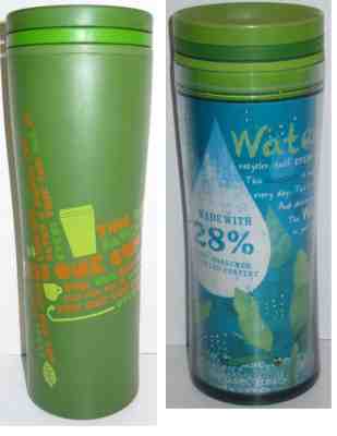 2009 Starbucks Coffee Green Recycled Travel Tumbler & 2010 This ONE Cup - Sold on eBay Jan, 21st 2019 for $18.99