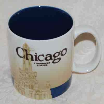 Starbucks Collector Series Mug - Chicago (2009) blue inside - Sold on eBay Jan, 15th 2019 for $25.00