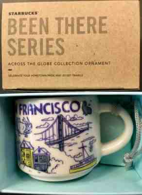 Starbucks 2oz Demitasse SAN FRANCISCO BEEN THERE mug Ornament Mini Cup NIB - Sold on eBay Feb, 8th 2019 for $15.25