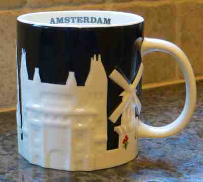 NWT Starbucks AMSTERDAM Relief City Collector Series Mug NEW with SKU - Sold on eBay Nov, 20th 2018 for $149.99