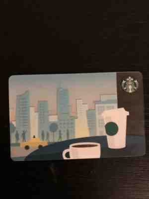 Starbucks RARE New York Skyline 2013 Card - Sold on eBay Feb, 14th 2019 for $5.00