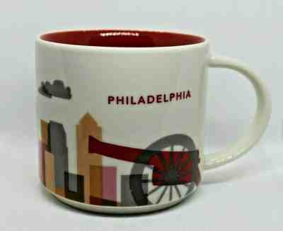 Starbucks Philadelphia You are Here YAH Collector Mug Cup 14oz 2015 Discontinued - Sold on eBay Feb, 15th 2019 for $20.99