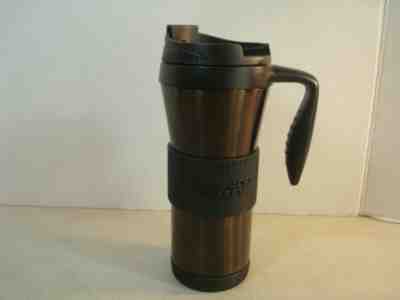 STARBUCKS 16 oz Stainless Steel Grip Tumbler w/Handle NICE - Sold on eBay Feb, 14th 2019 for $16.99