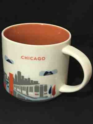 Starbucks Chicago 2015 YAH Mug You Are Here 14 oz Cup Coffee Collector  - Sold on eBay Feb, 15th 2019 for $15.95