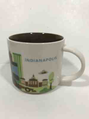 Starbucks City Mug  - Indianapolis  - You Are Here   - 14 oz. Coffee Cup Collect - Sold on eBay Feb, 14th 2019 for $12.00