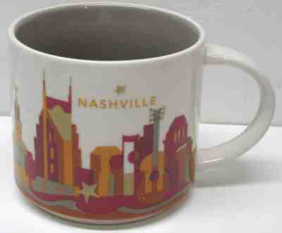 STARBUCKS Nashville You Are Here  Coffee Mug Cup 14 oz Pre Owned - Sold on eBay Nov, 20th 2018 for $15.00