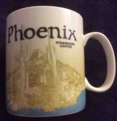 NWOT 2011 Starbucks Phoenix Desert Cactus Icon Series Collectors Coffee Mug - Sold on eBay Dec, 8th 2018 for $64.99