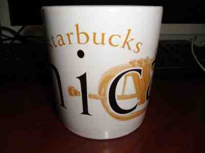 Starbucks Coffee Cup 20 oz Chicago 1994 Trumpet Collector Series City Icon Mug - Sold on eBay Dec, 8th 2018 for $15.99
