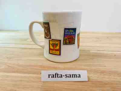 STARBUCKS Barista Coffee Tea Mug, Airmail Postal Stamps, Diner Style, 2003 - Sold on eBay Feb, 15th 2019 for $5.00