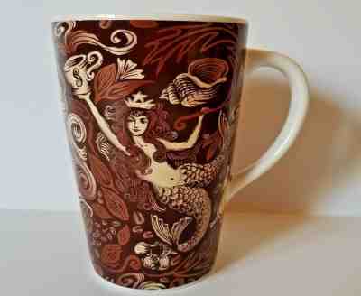  Starbucks Coffee 2006 Mug Cup 35th Anniversary Mermaid Copper Brown Shells MINT - Sold on eBay Feb, 15th 2019 for $9.95