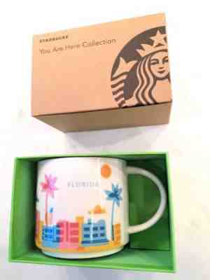New Nib 2015 Starbucks Coffee Mug You Are Here Collection Florida Tea Cup - Sold on eBay Feb, 14th 2019 for $29.99