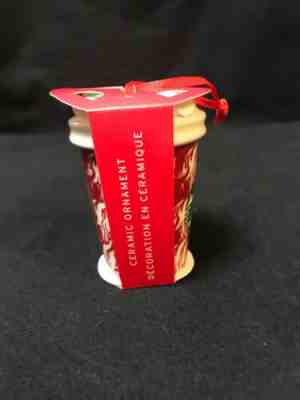 Starbucks 2018 Christmas Ornament Houndstooth Red White NIP - Sold on eBay Feb, 15th 2019 for $3.00