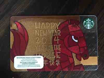 Canada Series Starbucks "YEAR OF THE HORSE 2014" Gift Card / New No Value - Sold on eBay Feb, 14th 2019 for $6.75