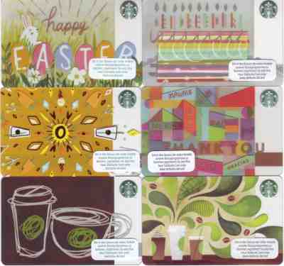 GERMANY STARBUCKS CARD - 6 different cards | from 2016 | 2 - Sold on eBay Jan, 20th 2019 for $7.00