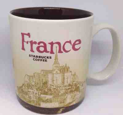 STARBUCKS COFFEE Mug Cup FRANCE Global Icon 16oz Brown Cup - Sold on eBay Dec, 18th 2018 for $19.99