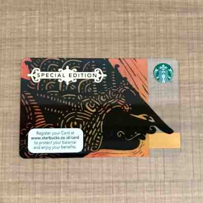Starbucks Card Indonesia Wayang - Sold on eBay Feb, 15th 2019 for $9.99