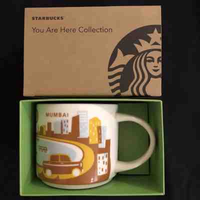 Starbucks India Mumbai YAH You Are Here Mug 14 Oz Cup With Box & SKU New - Sold on eBay Feb, 15th 2019 for $37.70