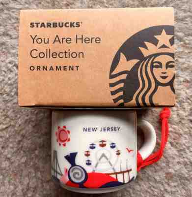 New Jersey Ceramic Christmas Ornament Starbucks "You Are Here Collection"-MIB - Sold on eBay Nov, 19th 2018 for $11.99