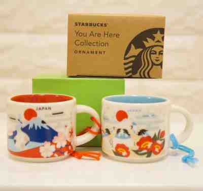 Starbucks Japan Mug 2oz "You Are Here Collection 2018 & 2017"  F/S - Sold on eBay Feb, 15th 2019 for $43.85