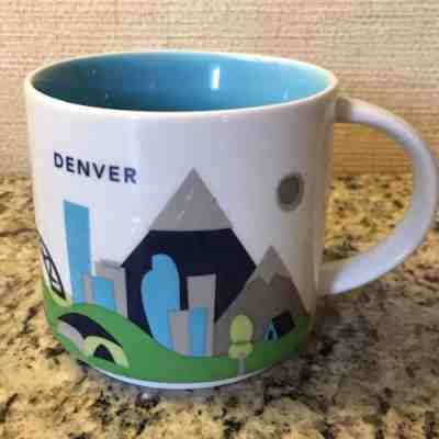 Starbucks “YOU ARE HERE” Collection Denver Coffee Mug 2015 Colorado 14oz YAH - Sold on eBay Dec, 31st 2018 for $7.00