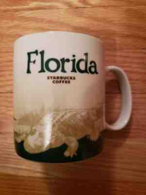 Starbucks Coffee Tea Cup Mug Florida 2012 Global Icon Series Alligator - Sold on eBay Feb, 14th 2019 for $16.99