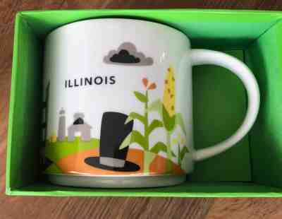Starbucks ILLINOIS YAH YOU ARE HERE Collection Coffee MUG NEW IN BOX - Sold on eBay Nov, 24th 2018 for $11.00