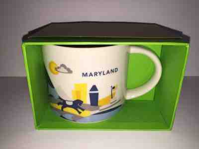 Starbucks Maryland You Are Here YAH Mug NEW IN BOX - Sold on eBay Feb, 14th 2019 for $22.99