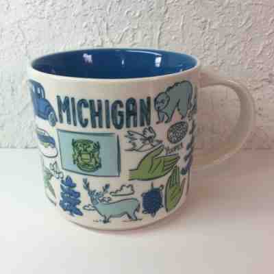 Starbucks Michigan Mug 2017 Been There Series Across The Globe Collection - Sold on eBay Feb, 11th 2019 for $12.00