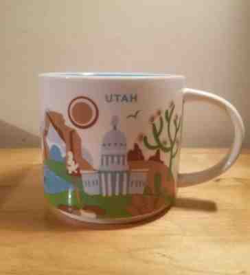 STARBUCKS MUG You Are Here Collection Utah 14 oz. - Sold on eBay Feb, 12th 2019 for $14.00