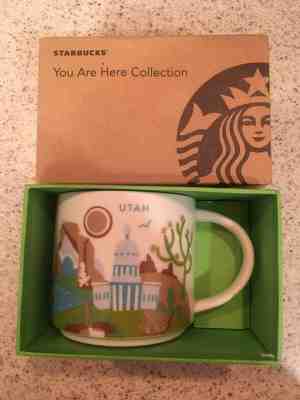 Starbucks "YOU ARE HERE" collection 14 oz. mug, Utah, new in box  - Sold on eBay Feb, 12th 2019 for $13.50