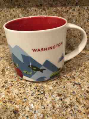 Starbucks You Are Here Collection Mug Washington State 14oz YAH Cup 2017  - Sold on eBay Feb, 15th 2019 for $17.10