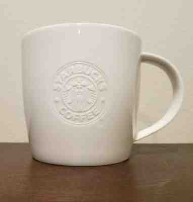 Starbucks 2009 White Embossed Logo Bone China Coffee Mug - 20oz Venti Large - Sold on eBay Feb, 22nd 2019 for $17.99