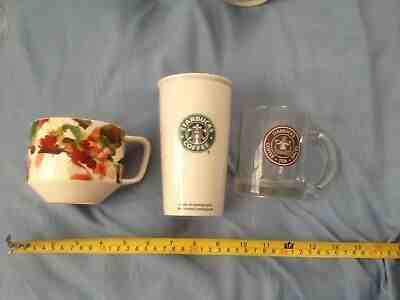3 STARBUCKS COFFEE MUGS 2008 2009 2014 - Sold on eBay Feb, 21st 2019 for $6.99