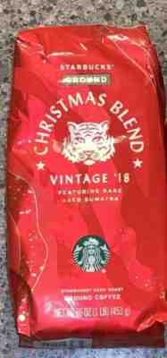 Starbucks 2018 Vintage Blend Whole Bean Coffee 1 Pd Bag Dark Roast - Sold on eBay Feb, 22nd 2019 for $14.40