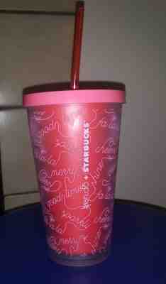 STARBUCKS BAN DO / BANDO PINK COLD CUP 2018 WINTER LIMITED EDITION 16 OZ NEW  - Sold on eBay Feb, 22nd 2019 for $13.75